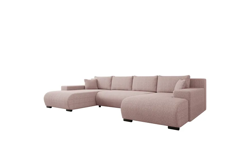 Krysen Bäddsoffa Dubbeldivan 4-sits - Rosa - Möbler - Vardagsrum - Bäddsoffor - U bäddsoffa