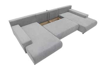 Krysen Bäddsoffa Dubbeldivan 4-sits - Vit - Möbler - Vardagsrum - Bäddsoffor - U bäddsoffa