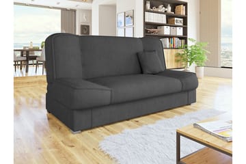 Kuoksu 4-sits Framåtbäddad Bäddsoffa 104x175 cm med Förvaring i Sammet - Grå - Möbler - Vardagsrum - Bäddsoffor - 4-sits bäddsoffa