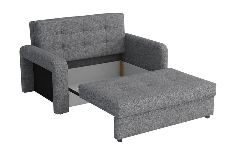 KYLEMORE 2-sits Bäddsoffa Vänster Sammet/Svart - Möbler - Vardagsrum - Bäddsoffor
