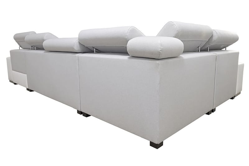 LALIT U-Bäddsoffa Divan Höger Vit/Ljusgrå - Vit/Ljusgrå - Möbler - Vardagsrum - Bäddsoffor