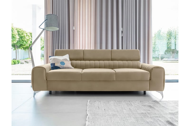 Laurece Bäddsoffa 3-sits - Beige - Möbler - Vardagsrum - Bäddsoffor