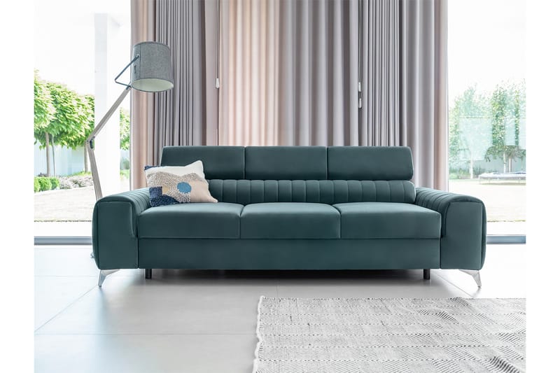 Laurece Bäddsoffa 3-sits - Blå - Möbler - Vardagsrum - Bäddsoffor