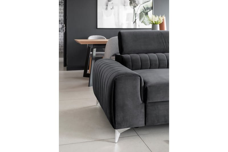 Laurece Bäddsoffa 3-sits - Grå - Möbler - Vardagsrum - Bäddsoffor