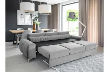 Laurece Bäddsoffa 3-sits - Grå - Möbler - Vardagsrum - Bäddsoffor