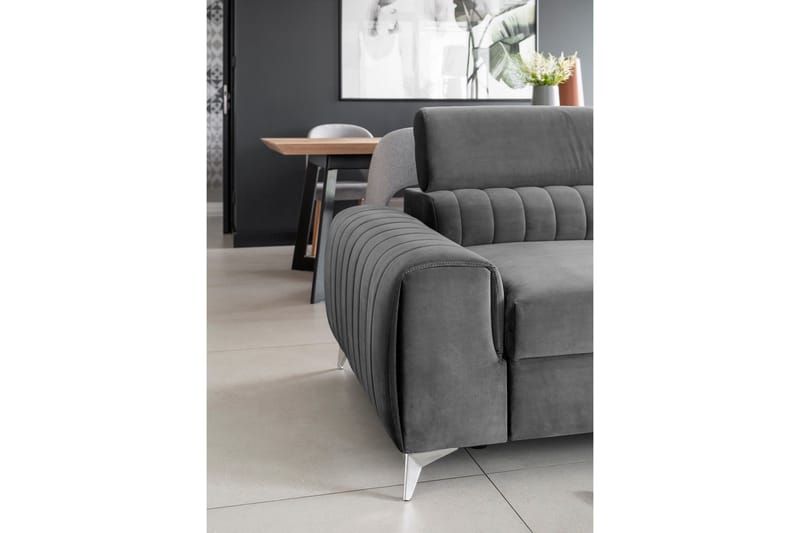 Laurece Bäddsoffa 3-sits - Grå - Möbler - Vardagsrum - Bäddsoffor