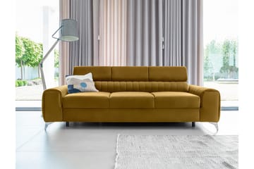 Laurece Bäddsoffa 3-sits - Gul - Möbler - Vardagsrum - Bäddsoffor