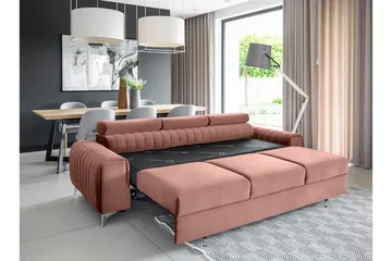 Laurece Bäddsoffa 3-sits - Rosa - Möbler - Vardagsrum - Bäddsoffor