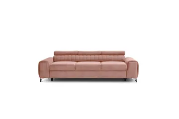 Laurece Bäddsoffa 3-sits - Rosa - Möbler - Vardagsrum - Bäddsoffor