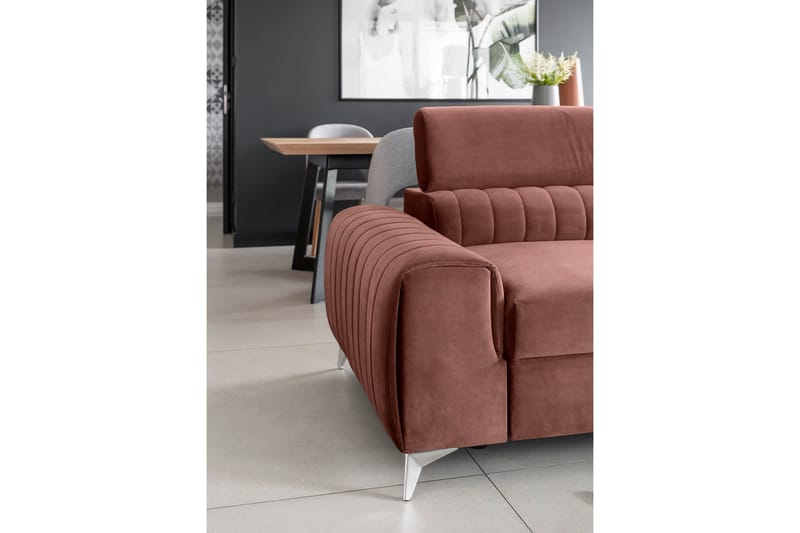 Laurece Bäddsoffa 3-sits - Rosa - Möbler - Vardagsrum - Bäddsoffor