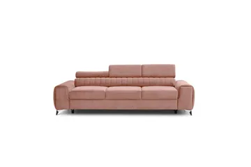 Laurece Bäddsoffa 3-sits - Rosa - Möbler - Vardagsrum - Bäddsoffor