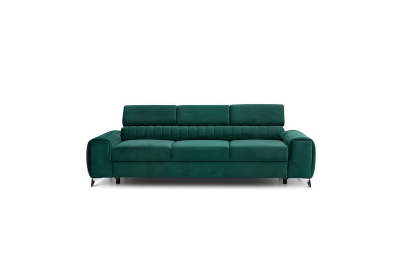 LAURISA Bäddsoffa 3-sits Grön - Bäddsoffor - 3-sits bäddsoffa