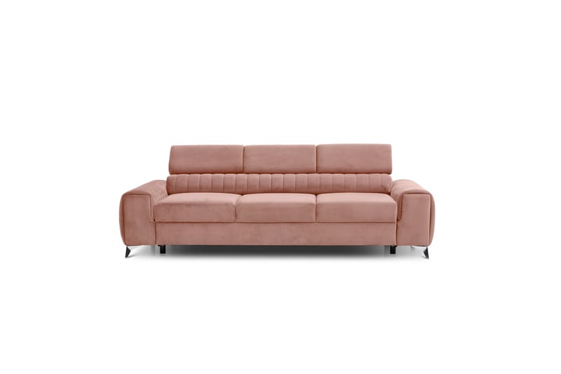 LAURISA Bäddsoffa 3-sits Rosa - Bäddsoffor - 3-sits bäddsoffa