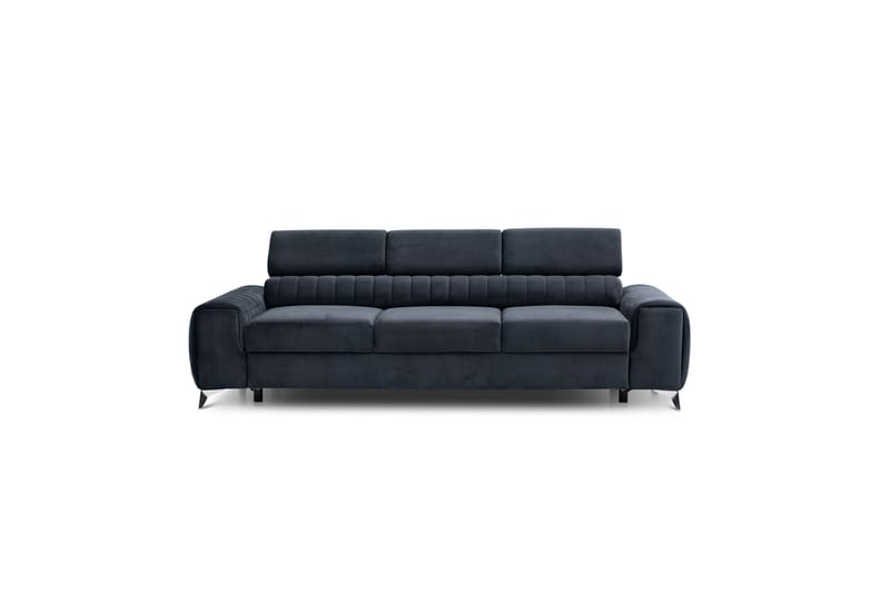 LAURISA Bäddsoffa 3-sits Svart - Bäddsoffor - 3-sits bäddsoffa