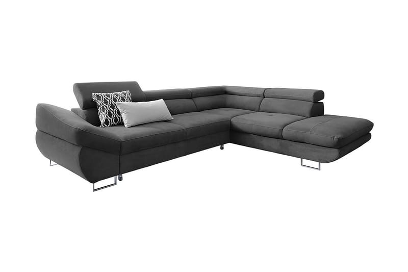 LAVENHAM Hörnbäddsoffa - Mörkgrå - Bäddsoffor - Bäddsoffa divan