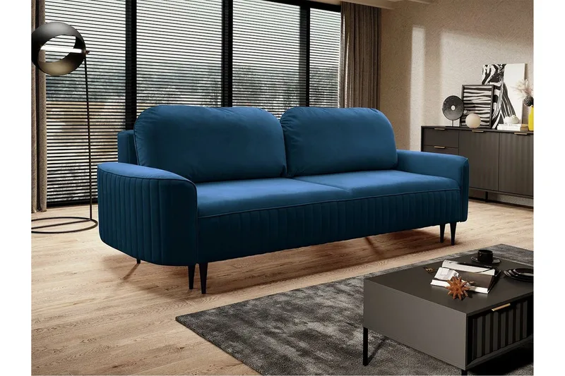 Laytown 2-sits Bäddsoffa NO_BRAND Dark blue - Möbler - Vardagsrum - Bäddsoffor