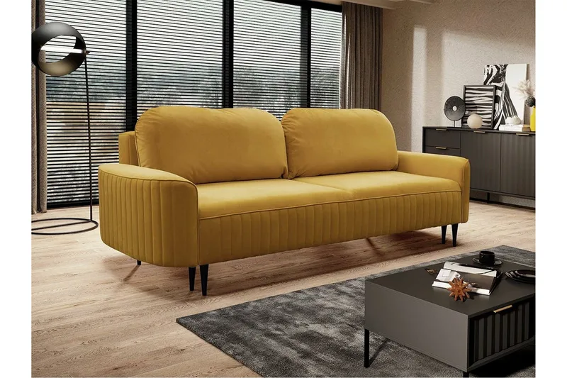Laytown 2-sits Bäddsoffa Yellow - Möbler - Vardagsrum - Bäddsoffor