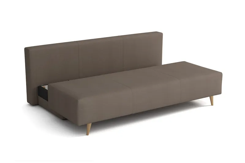 Leija Bäddsoffa 200x87x90 cm - Grå - Möbler - Vardagsrum - Bäddsoffor - 4-sits bäddsoffa