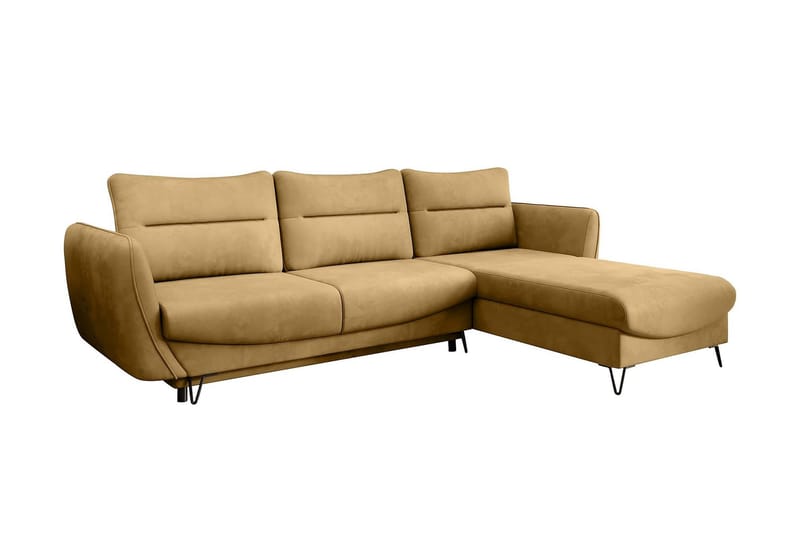 Lence Bäddsoffa m. Divan Förvaring - Gul - Möbler - Vardagsrum - Bäddsoffor