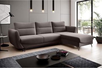 Lence Bäddsoffa m. Divan Förvaring - Mörkbeige - Möbler - Vardagsrum - Bäddsoffor