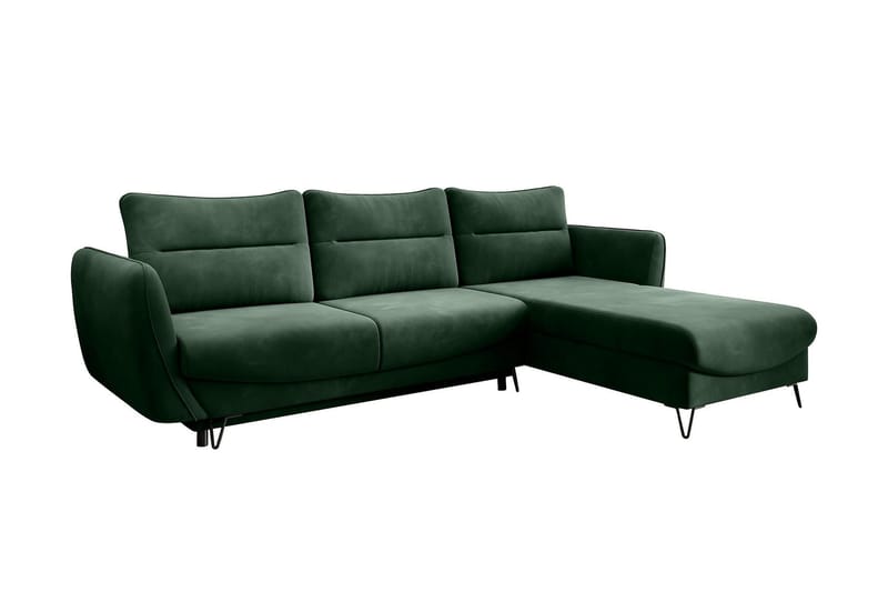 Lence Bäddsoffa m. Divan Förvaring - Mörkgrön - Möbler - Vardagsrum - Bäddsoffor