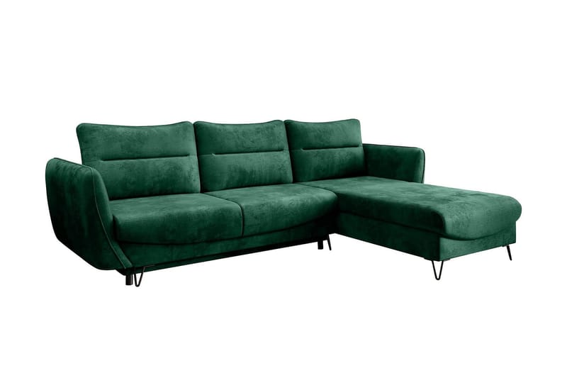 Lence Bäddsoffa m. Divan Förvaring - Mörkgrön - Möbler - Vardagsrum - Bäddsoffor