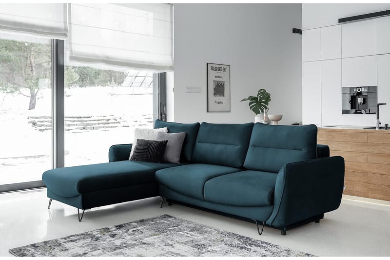 Lence Bäddsoffa m. Divan Förvaring - Mörkgrön - Möbler - Vardagsrum - Bäddsoffor