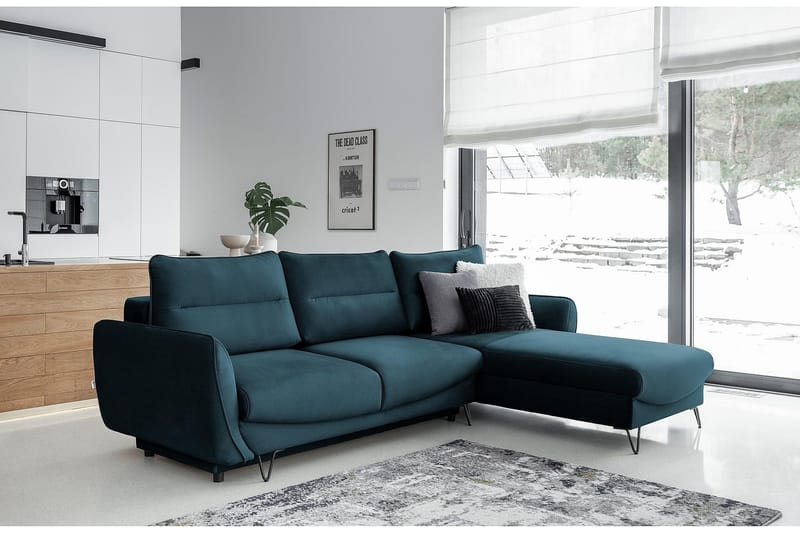 Lence Bäddsoffa m. Divan Förvaring - Mörkgrön - Möbler - Vardagsrum - Bäddsoffor