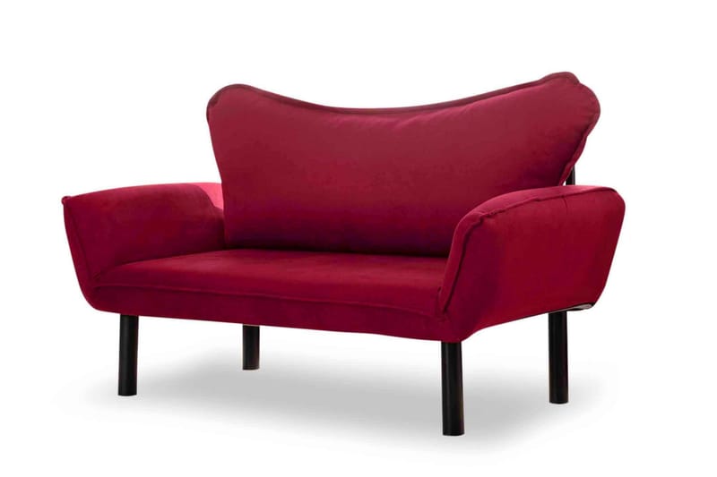 LENSI Bäddsoffa 2-sits Vinröd - Möbler - Vardagsrum - Bäddsoffor