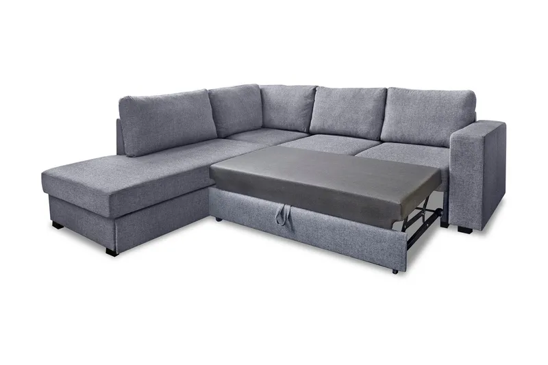Leo Bäddsoffa 3-sits med Schäslong Vänster - Ljusgrå - Möbler - Vardagsrum - Bäddsoffor