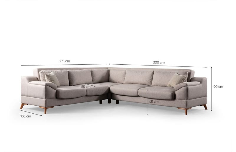 Lepinas 6-sits Hörnsoffa - Möbler - Vardagsrum - Bäddsoffor
