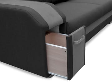 Lesley 4-sits Hörnbäddsoffa med förvaring - Möbler - Vardagsrum - Bäddsoffor - Hörnbäddsoffa
