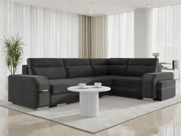 Lesley 4-sits Hörnbäddsoffa med förvaring - Möbler - Vardagsrum - Bäddsoffor - Hörnbäddsoffa