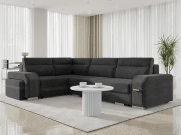 Lesley 4-sits Hörnbäddsoffa med förvaring - Möbler - Vardagsrum - Bäddsoffor - Hörnbäddsoffa