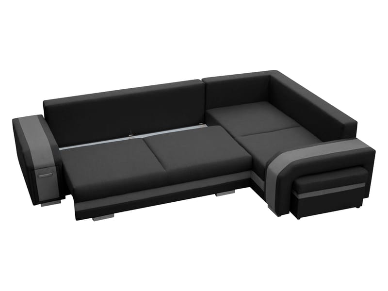 Lesley 4-sits Hörnbäddsoffa med förvaring - Möbler - Vardagsrum - Bäddsoffor - Hörnbäddsoffa