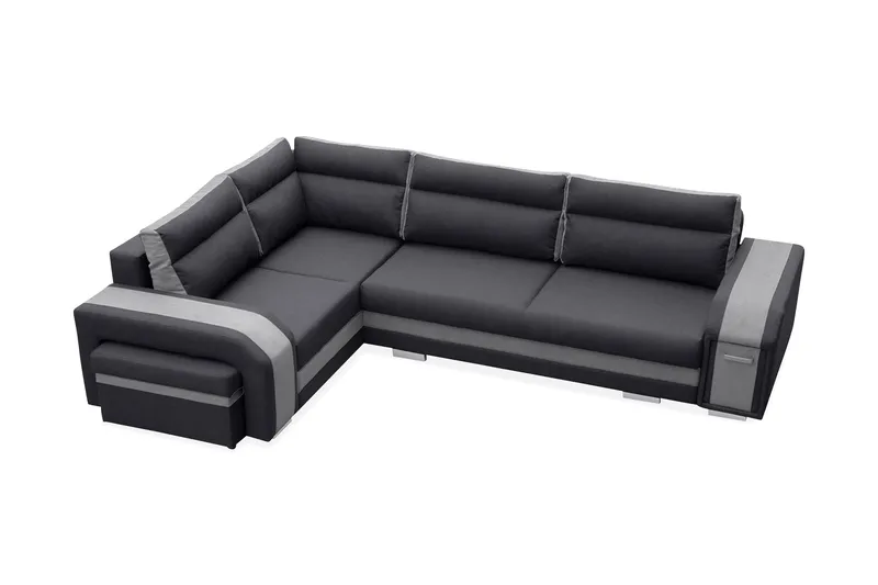 Lesley Bäddsoffa - Svart - Möbler - Vardagsrum - Bäddsoffor - Hörnbäddsoffa