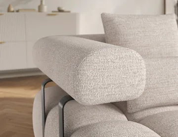 Levvi 3-sits Bubblig Bäddsoffa med Divan Höger - Bazalt 18 - Möbler - Vardagsrum - Bäddsoffor