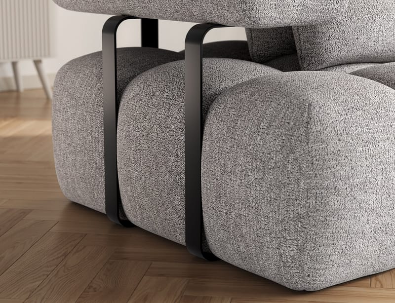 Levvi 3-sits Bubblig Bäddsoffa med Divan Höger - Coralline 03 - Möbler - Vardagsrum - Bäddsoffor - Hörnbäddsoffa