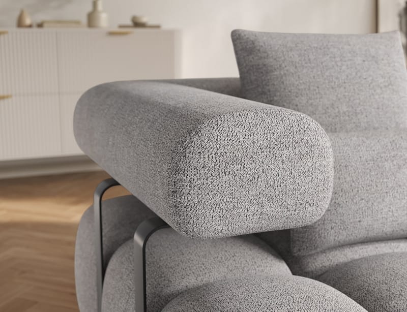 Levvi 3-sits Bubblig Bäddsoffa med Divan Höger - Coralline 03 - Möbler - Vardagsrum - Bäddsoffor - Hörnbäddsoffa