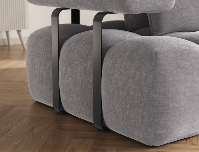 Levvi 3-sits Bubblig Bäddsoffa med Divan Höger - Manhattan 03 - Möbler - Vardagsrum - Bäddsoffor - Hörnbäddsoffa