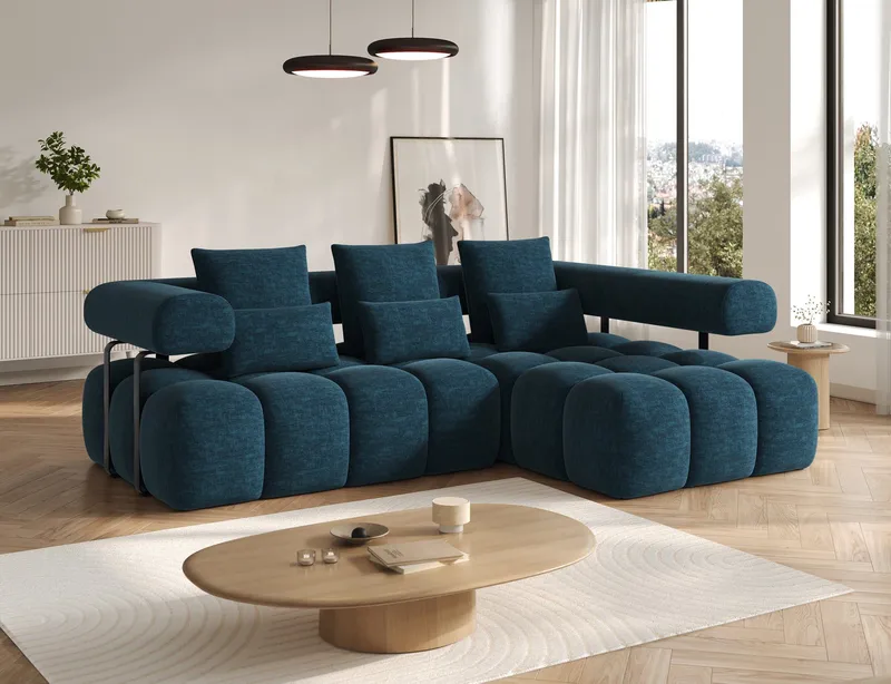 Levvi 3-sits Bubblig Bäddsoffa med Divan Höger - Manhattan 40 - Möbler - Vardagsrum - Bäddsoffor - Hörnbäddsoffa