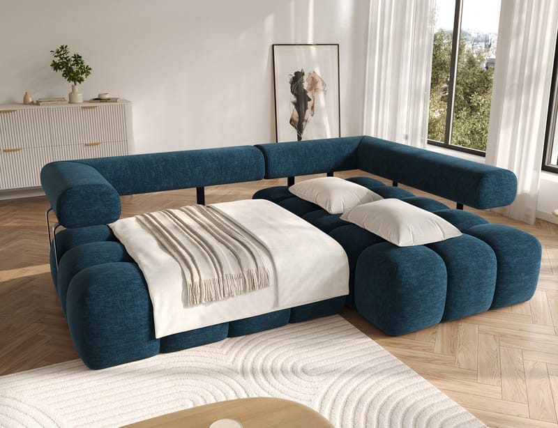 Levvi 3-sits Bubblig Bäddsoffa med Divan Höger - Manhattan 40 - Möbler - Vardagsrum - Bäddsoffor - Hörnbäddsoffa