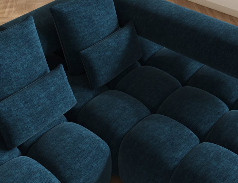 Levvi 3-sits Bubblig Bäddsoffa med Divan Höger - Manhattan 40 - Möbler - Vardagsrum - Bäddsoffor - Hörnbäddsoffa