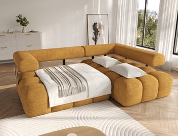 Levvi 3-sits Bubblig Bäddsoffa med Divan Höger - Manhattan 45 - Möbler - Vardagsrum - Bäddsoffor
