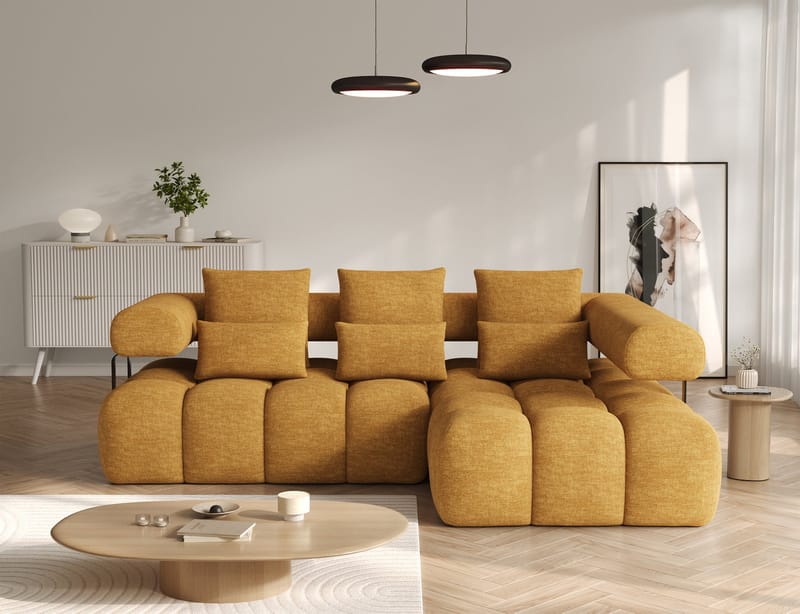 Levvi 3-sits Bubblig Bäddsoffa med Divan Höger - Manhattan 45 - Möbler - Vardagsrum - Bäddsoffor - Hörnbäddsoffa