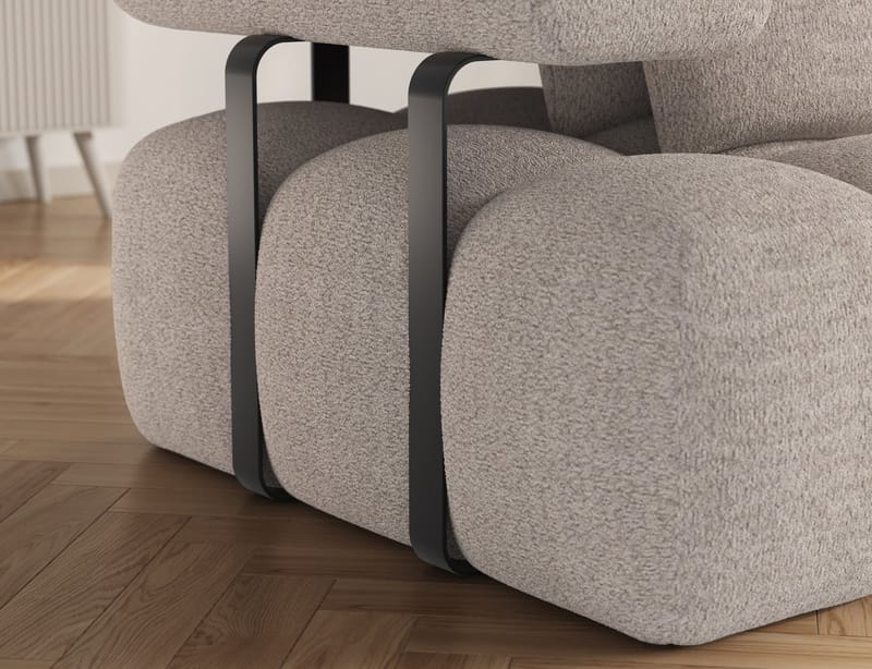 Levvi 3-sits Bubblig Bäddsoffa med Divan Höger - Royal 18 - Möbler - Vardagsrum - Bäddsoffor - Hörnbäddsoffa
