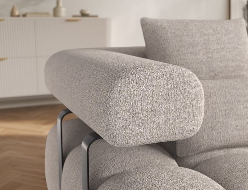 Levvi 3-sits Bubblig Bäddsoffa med Divan Höger - Royal 18 - Möbler - Vardagsrum - Bäddsoffor - Hörnbäddsoffa