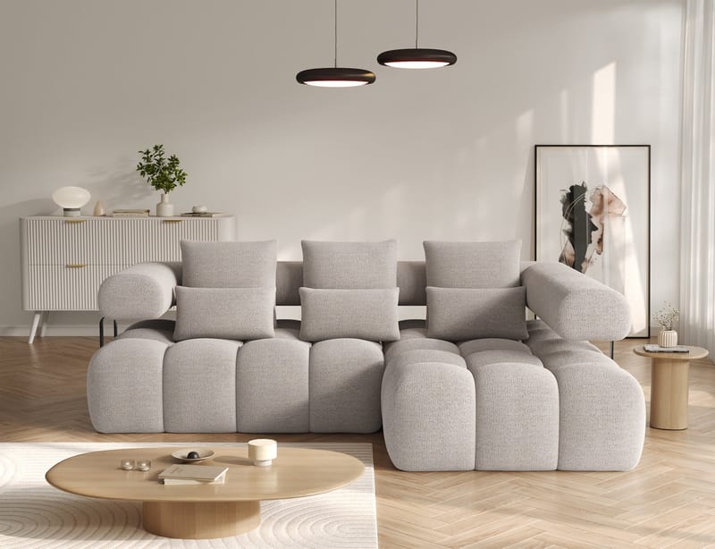 Levvi 3-sits Bubblig Bäddsoffa med Divan Höger - Royal 18 - Möbler - Vardagsrum - Bäddsoffor - Hörnbäddsoffa