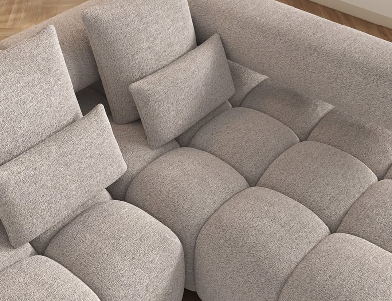 Levvi 3-sits Bubblig Bäddsoffa med Divan Höger - Royal 18 - Möbler - Vardagsrum - Bäddsoffor - Hörnbäddsoffa