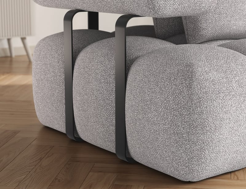 Levvi 3-sits Bubblig Bäddsoffa med Divan Höger - Paolli 04 - Möbler - Vardagsrum - Bäddsoffor - Hörnbäddsoffa